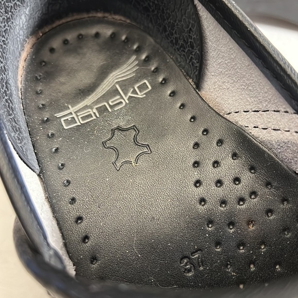 Dansko Leather Abstract Reptile Clogs Size 37 US Size 6.5 - 7 wearable art - Picture 7 of 12